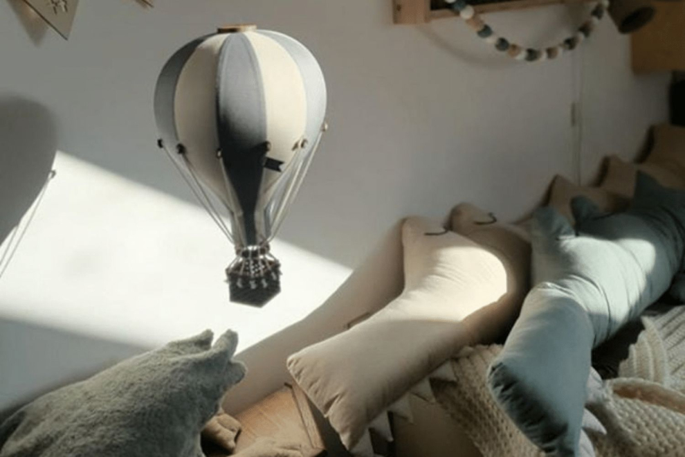 Véu de cama casinha Bege Areia - Modelo DK