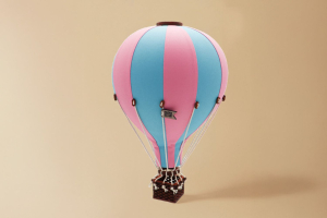 Hellgrauer Heißluftballon - Größe: S