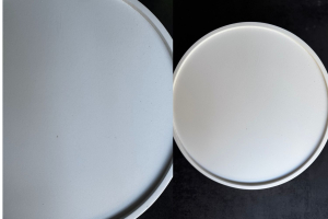 Tablette de chevet Ronde en bois - Blanc