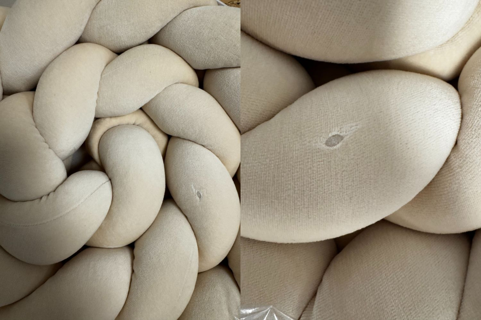 Paracolpi intrecciato 4 spighe - Grigio chiaro - 2M