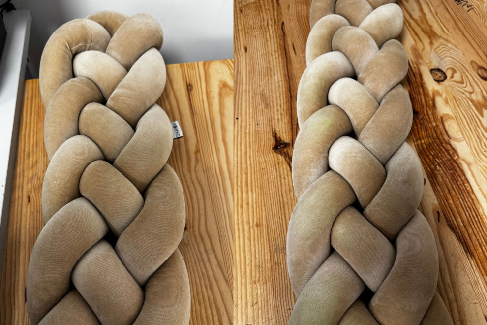 Light Grey Bed Bumper - 4 Ropes - 2M