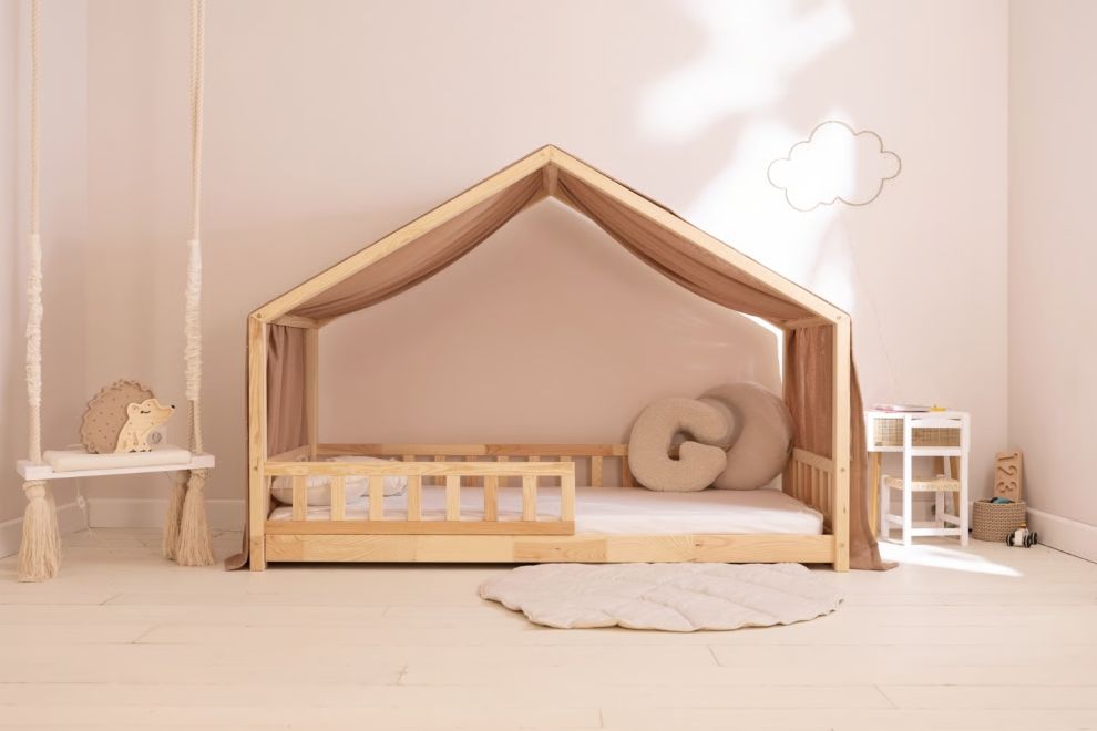 Hausbett-Himmel Camel Goldpunkte - Modell DK