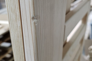 Lit Dakar Premium 140x190cm - Bois Naturel - Entrée Latérale et Centrale - Au Sol