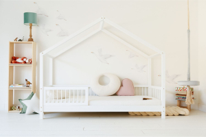 Hausbett DB Premium 90x190cm - Weiß - Ebenerdig