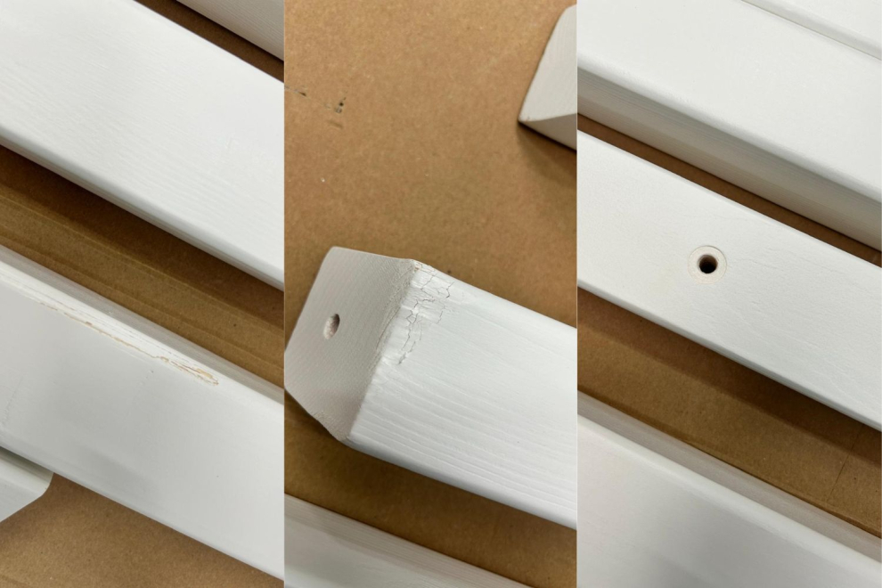 Letto a Capanna Premium 90x190cm - Bianco - A terra