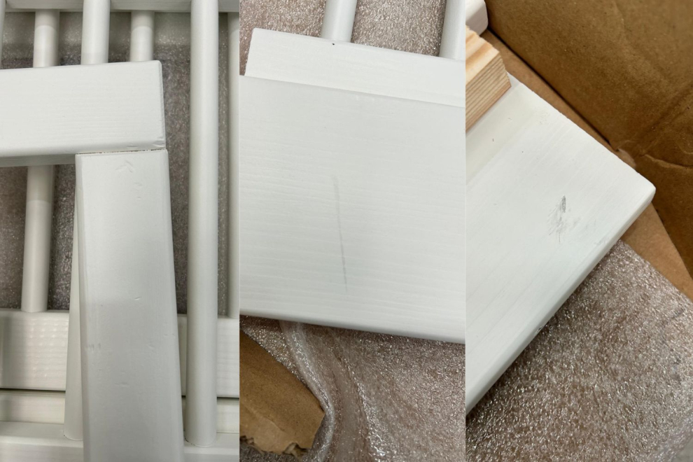 Lit Cabane DP Premium 90x200cm - Blanc - 10cm