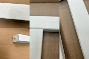 Cama Casinha L Premium 90x190cm - Branco - No chão