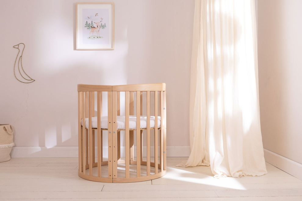 Ensemble de 2 Draps Housses Pour le Berceau Oval Évolutif 7 en 1