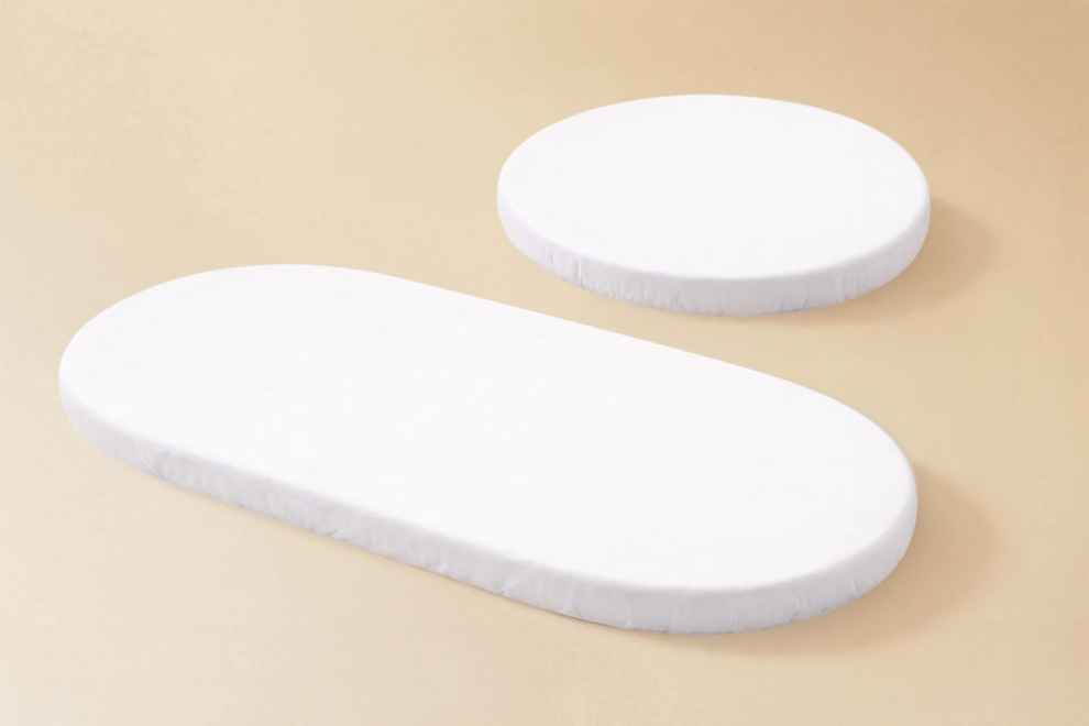 Ensemble de 2 Draps Housses Pour le Berceau Oval Évolutif 7 en 1