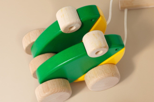 Jouet en bois - Grenouilles Sauteuses