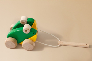 Jouet en bois - Grenouilles Sauteuses