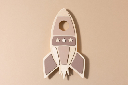 Lampe Fusée Marron - Secteur