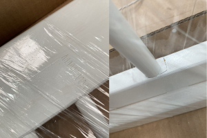 Lit Cabane B 90x180cm - Blanc - Au sol