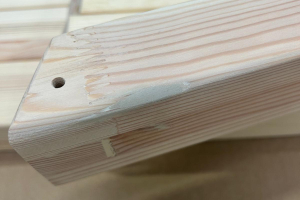 Lit Cabane DWT 90x190cm - Bois naturel - Avec 1 Tiroir Lit