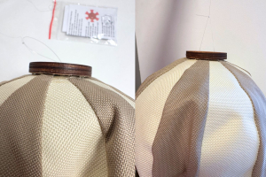 Balão de ar quente Cinzento Claro - Tamanho: S