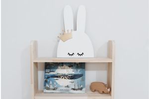 Lampe Lapin Couronne Blanc - Piles