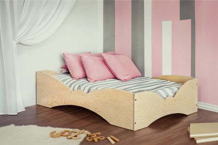 Cama Helsinki 80x160cm - Madeira