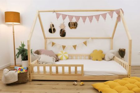 copy ofHouse Bed K 90x190 - Natural Wood