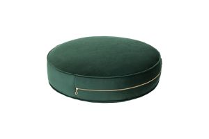 Velvet Dark Green Pouffe