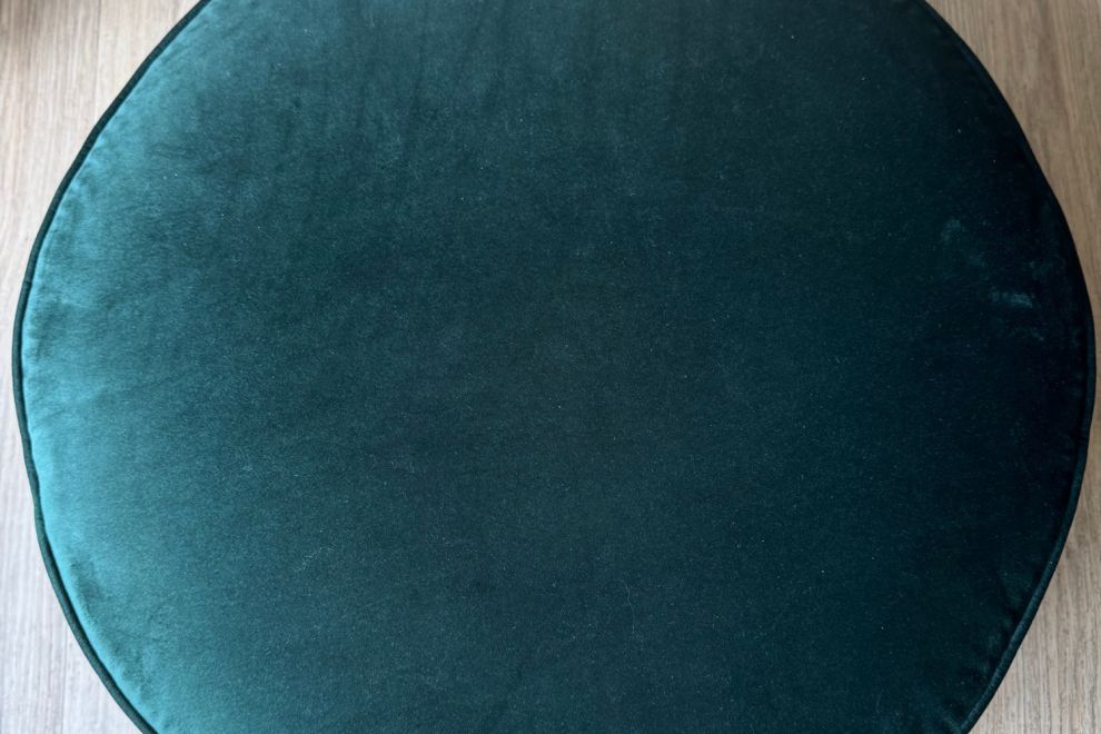 Velvet Dark Green Pouffe