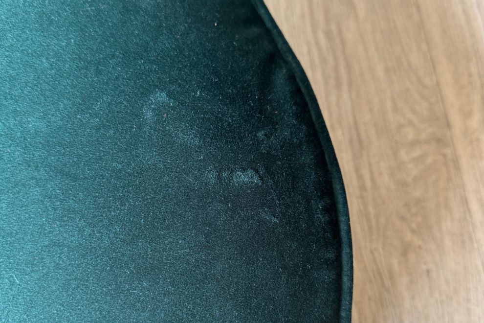 Puf Terciopelo Gris Oscuro