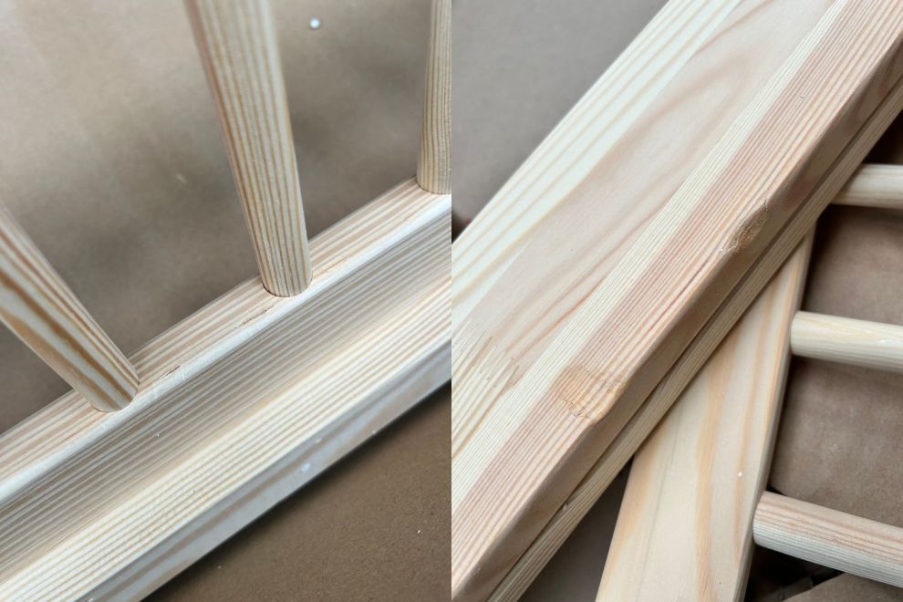 Lit Brasilia 80x160cm - Bois Naturel - Entrée Latérale - 10cm du sol