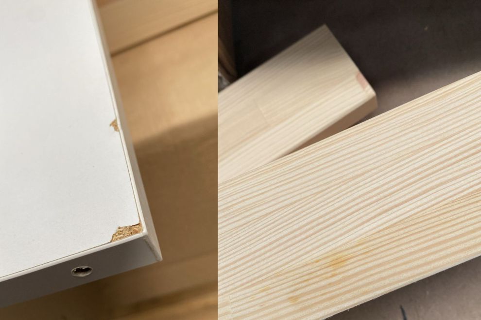 Home Shelf - Natural Wood and White