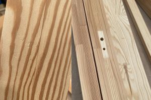 Lit Cabane V 70x140cm - Bois Naturel