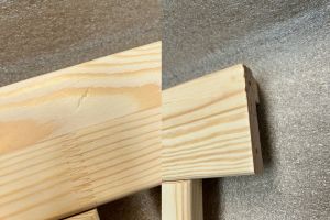 Letto a Capanna DBT 90x190cm - Legno Naturale - Con 1 Cassetto Contenitore