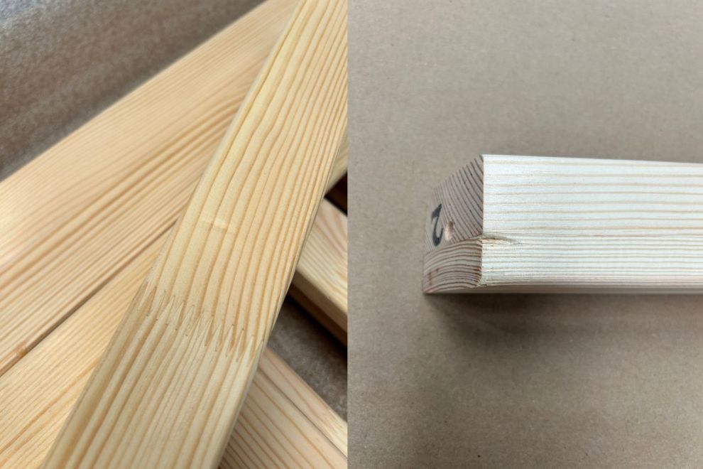 Letto a Capanna DBT 90x190cm - Legno Naturale - Con 1 Cassetto Contenitore