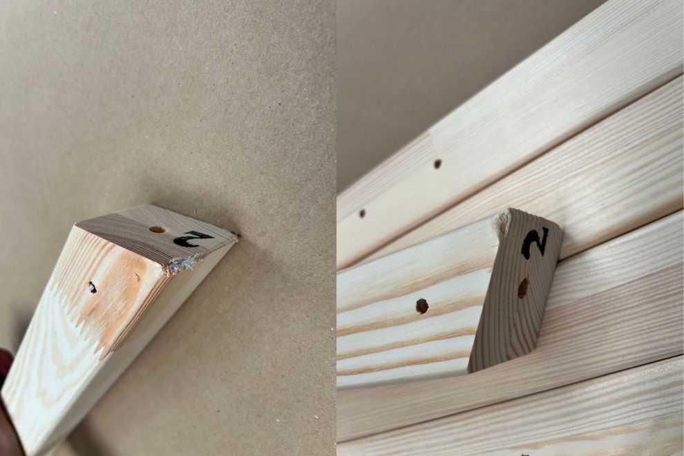 Letto a Capanna DBT 90x190cm - Legno Naturale - Con 1 Cassetto Contenitore