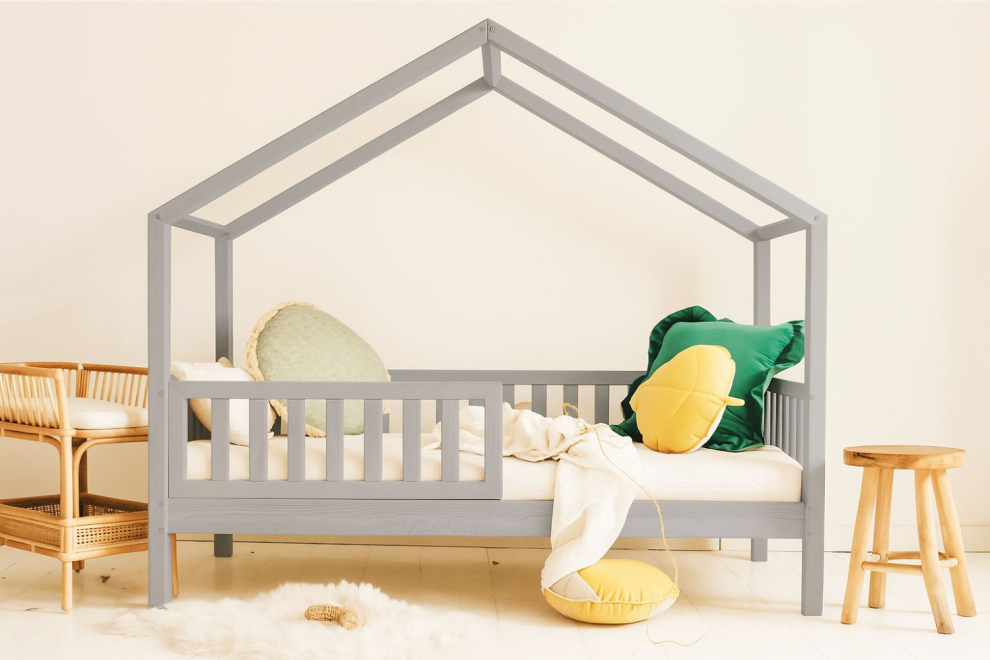 House Bed DB 90x190cm - Grey - 20cm from the floor