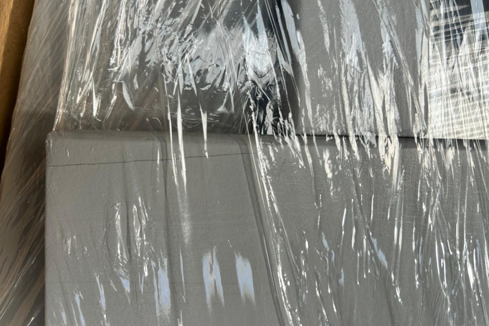 Lit Cabane DB 90x190cm - Gris - 20cm du sol