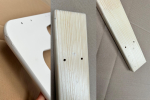 Kitchen Helper - Natural Wood and White