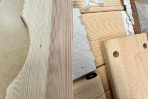 Lit Cabane CBT 90x190cm - Bois Naturel - Avec 1 Tiroir de Rangement