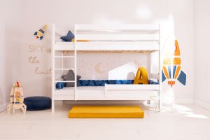 WB Bunk Bed 90x190cm - Varnished Wood